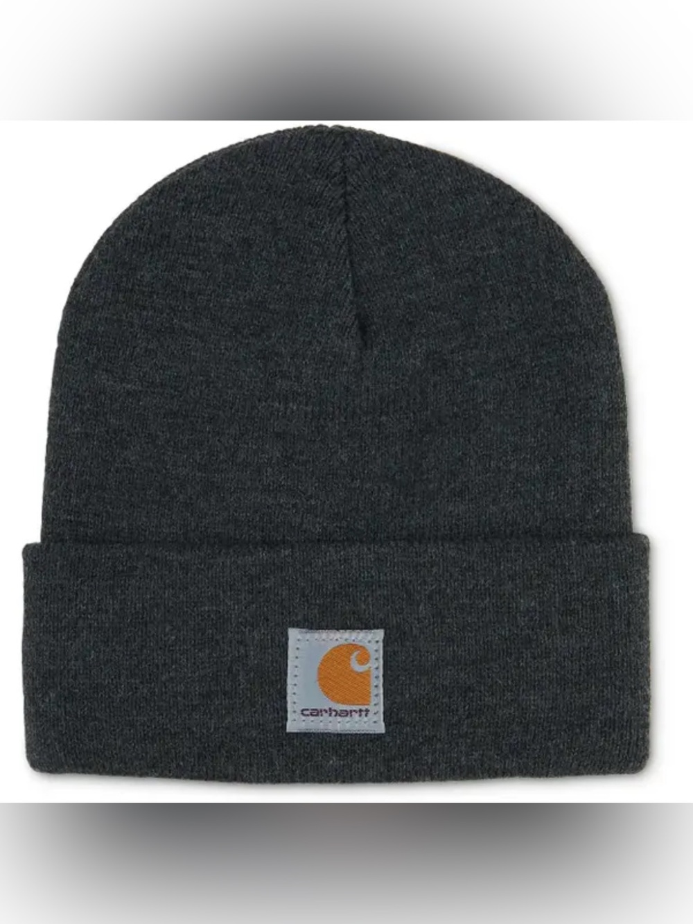 Carhartt Kids’ Knit Beanie, charcoal gray, unisex, one size, EUC